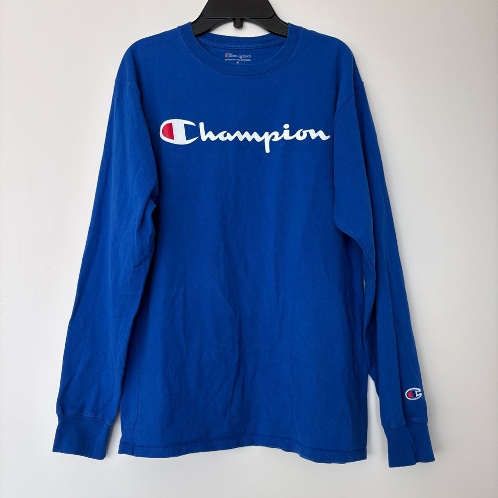 Champion Royal Blue Crewneck Long Sleeve Shirt